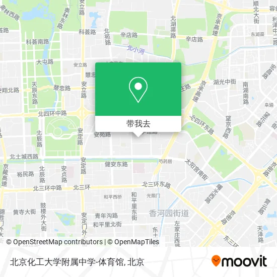 北京化工大学附属中学-体育馆地图
