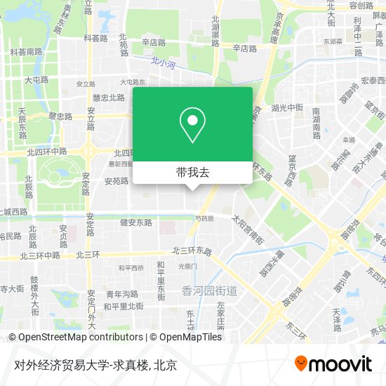 对外经济贸易大学-求真楼地图