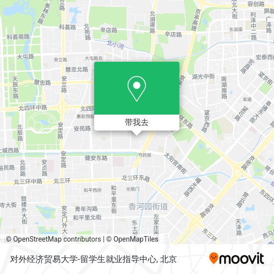 对外经济贸易大学-留学生就业指导中心地图