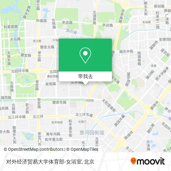 对外经济贸易大学体育部-女浴室地图