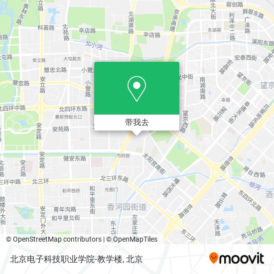 北京电子科技职业学院-教学楼地图