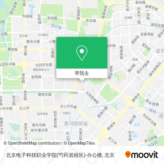 北京电子科技职业学院(芍药居校区)-办公楼地图