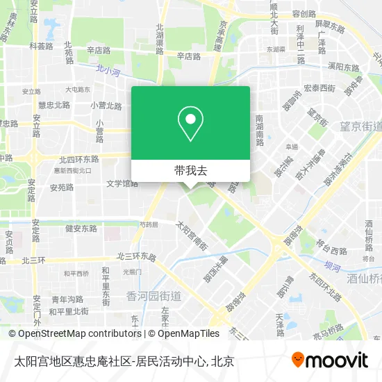 太阳宫地区惠忠庵社区-居民活动中心地图
