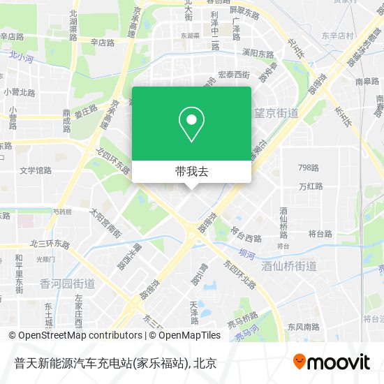 普天新能源汽车充电站(家乐福站)地图