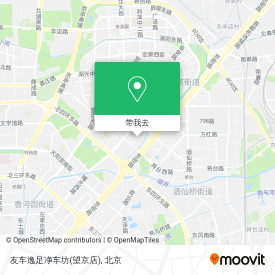 友车逸足净车坊(望京店)地图