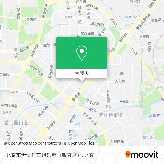 北京车无忧汽车俱乐部（望京店）地图