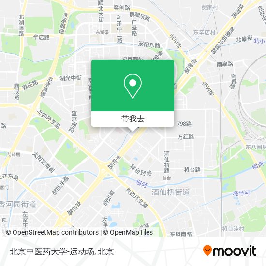 北京中医药大学-运动场地图
