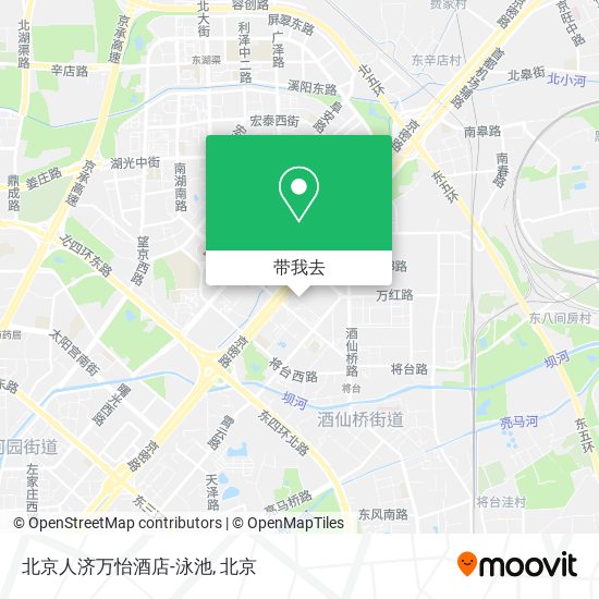 北京人济万怡酒店-泳池地图