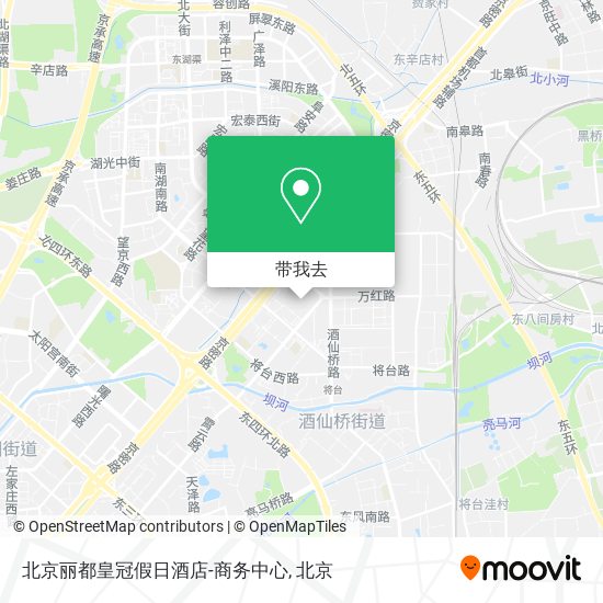 北京丽都皇冠假日酒店-商务中心地图
