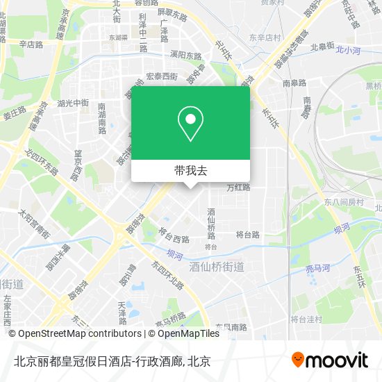 北京丽都皇冠假日酒店-行政酒廊地图