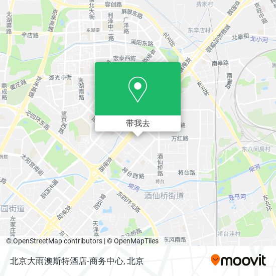 北京大雨澳斯特酒店-商务中心地图
