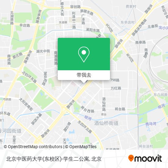 北京中医药大学(东校区)-学生二公寓地图