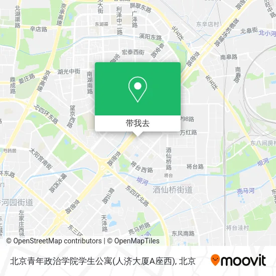 北京青年政治学院学生公寓(人济大厦A座西)地图