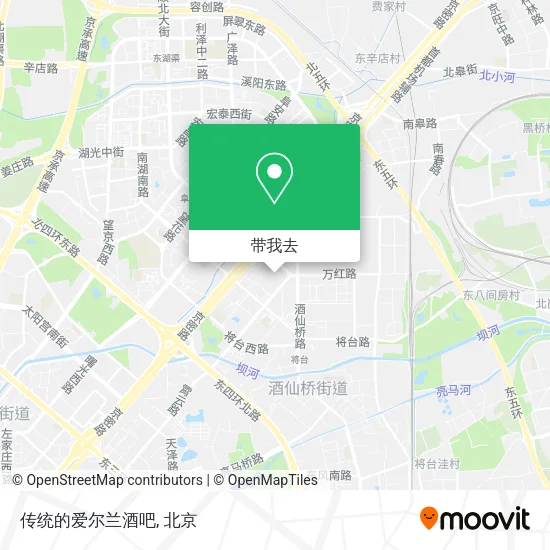 传统的爱尔兰酒吧地图