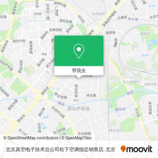 北京真空电子技术总公司松下空调指定销售店地图