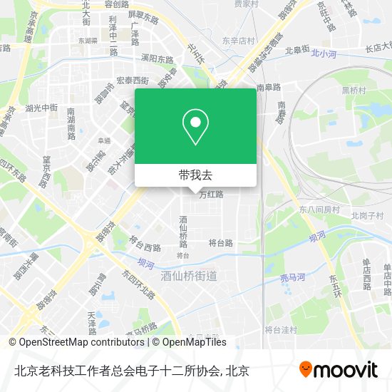北京老科技工作者总会电子十二所协会地图