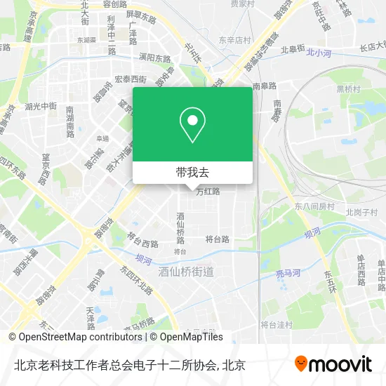 北京老科技工作者总会电子十二所协会地图