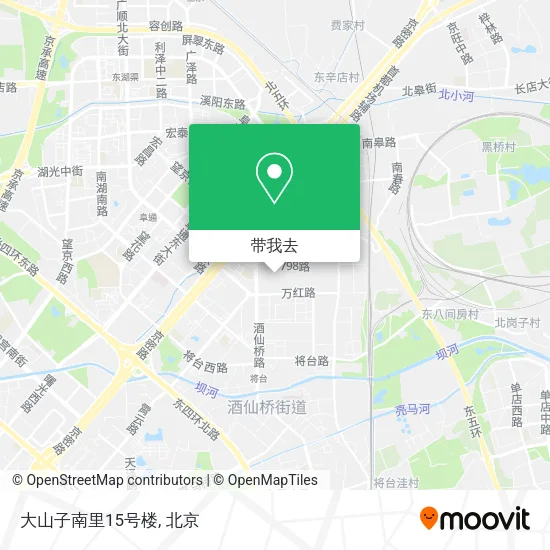 大山子南里15号楼地图