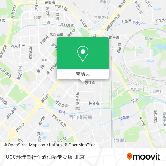 UCC环球自行车酒仙桥专卖店地图