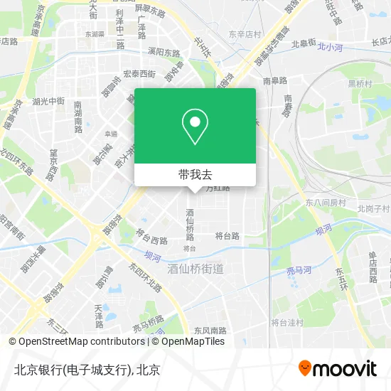 北京银行(电子城支行)地图