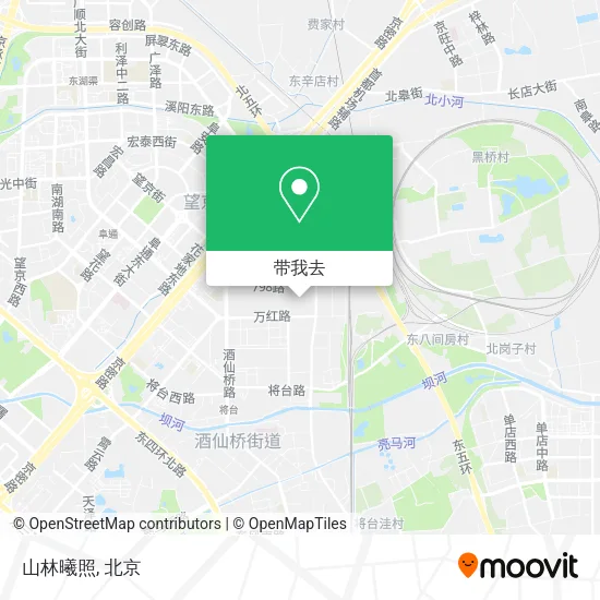 山林曦照地图