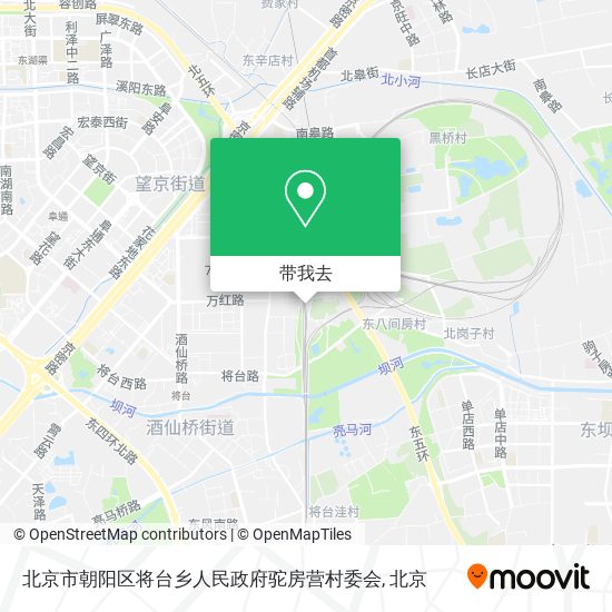 北京市朝阳区将台乡人民政府驼房营村委会地图