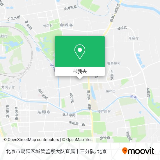 北京市朝阳区城管监察大队直属十三分队地图
