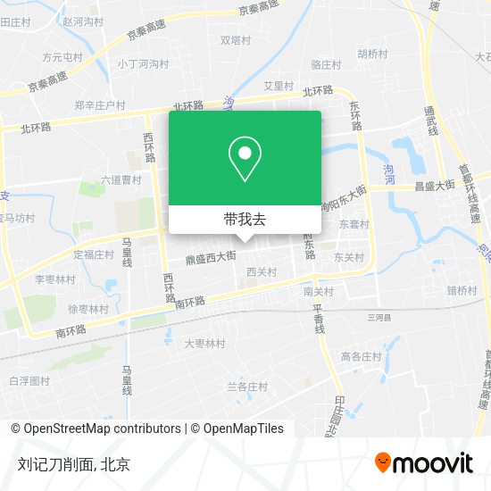 刘记刀削面地图