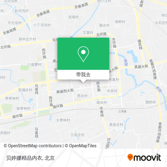 贝婷娜精品内衣地图