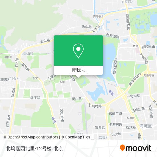 北坞嘉园北里-12号楼地图