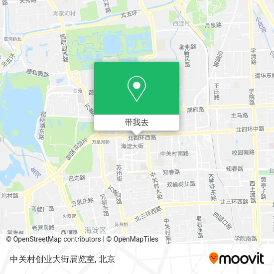 中关村创业大街展览室地图