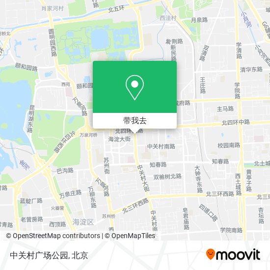 中关村广场公园地图