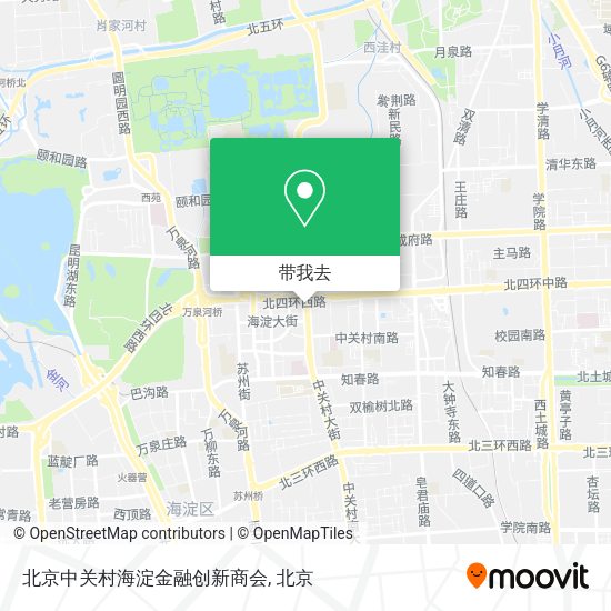 北京中关村海淀金融创新商会地图