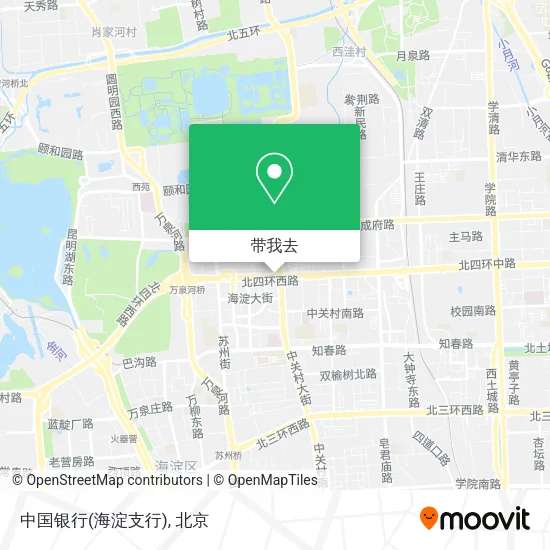 中国银行(海淀支行)地图