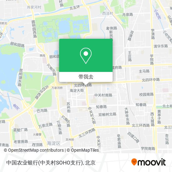 中国农业银行(中关村SOHO支行)地图