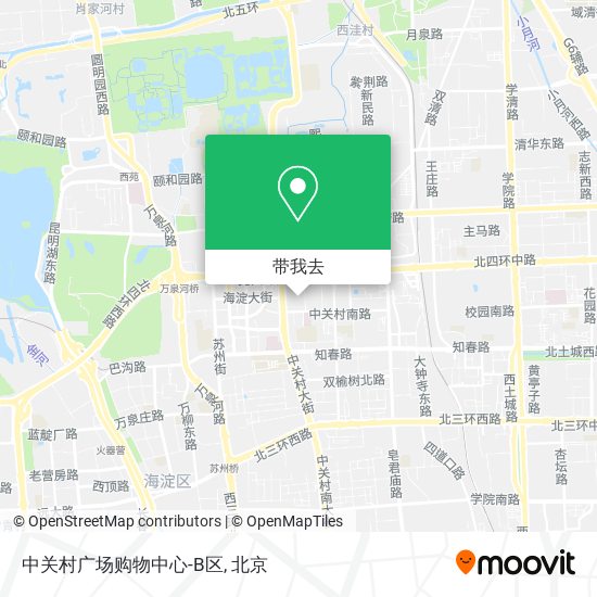 中关村广场购物中心-B区地图