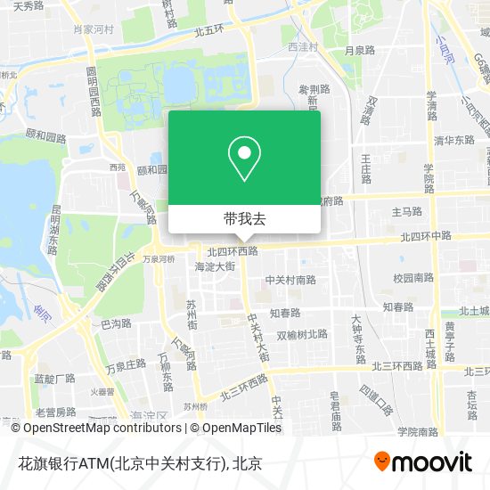 花旗银行ATM(北京中关村支行)地图