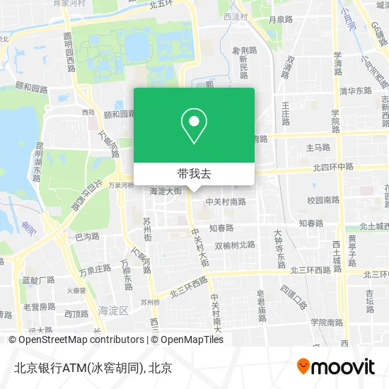 北京银行ATM(冰窖胡同)地图