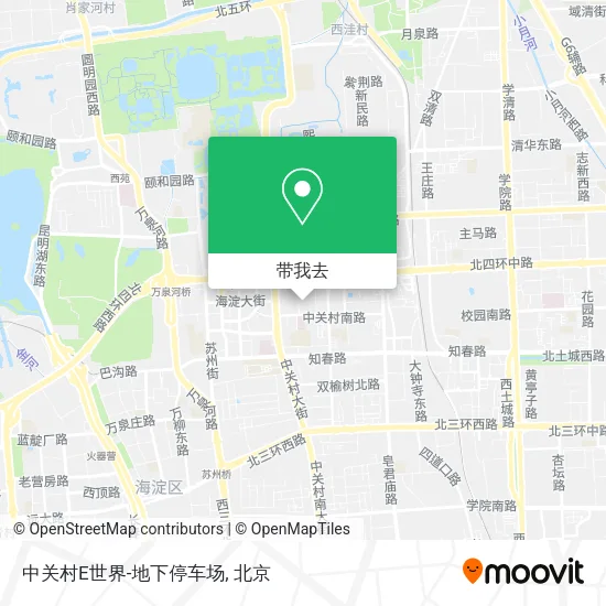 中关村E世界-地下停车场地图