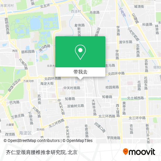 齐仁堂颈肩腰椎推拿研究院地图