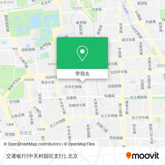 交通银行(中关村园区支行)地图