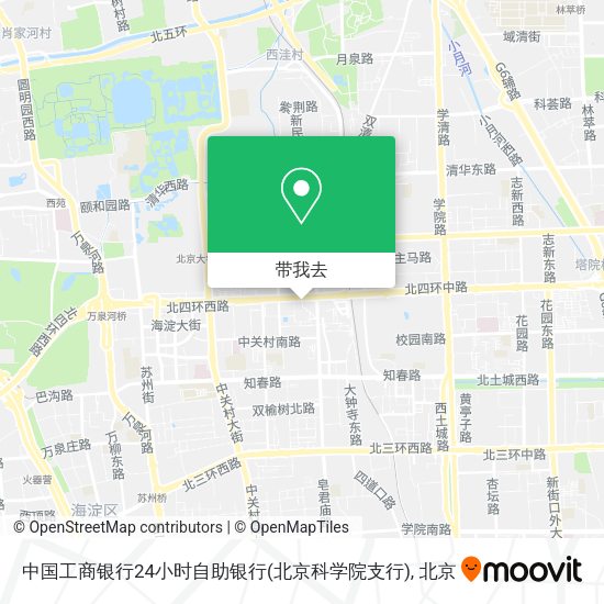 中国工商银行24小时自助银行(北京科学院支行)地图