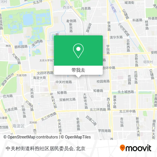 中关村街道科煦社区居民委员会地图