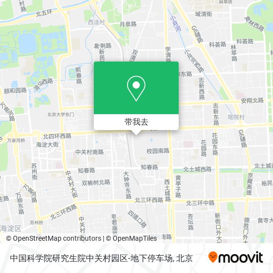 中国科学院研究生院中关村园区-地下停车场地图
