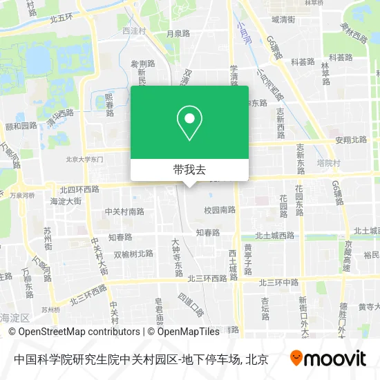 中国科学院研究生院中关村园区-地下停车场地图