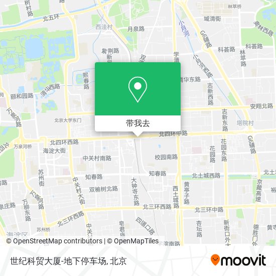 世纪科贸大厦-地下停车场地图