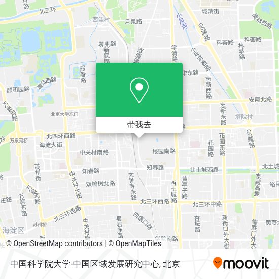 中国科学院大学-中国区域发展研究中心地图