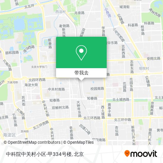 中科院中关村小区-甲334号楼地图