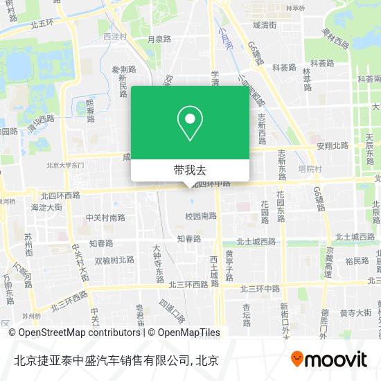 北京捷亚泰中盛汽车销售有限公司地图