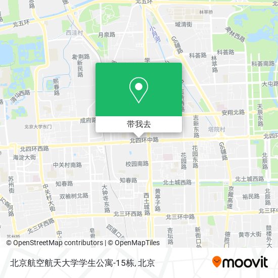 北京航空航天大学学生公寓-15栋地图